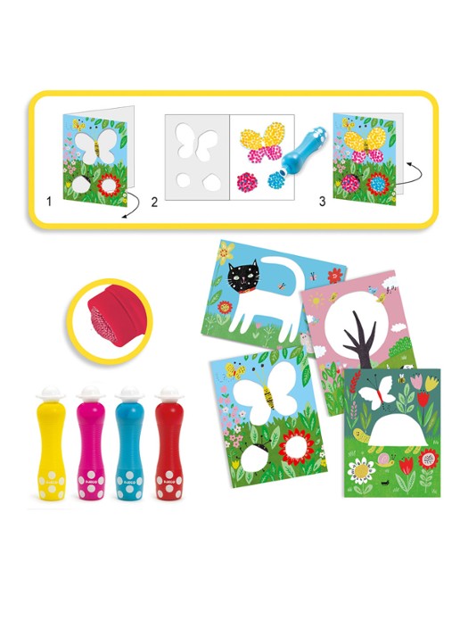 Djeco Small Dots tekenset  - achterkant 2 undefined