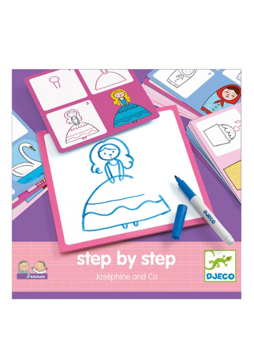 Djeco Step by Step Joséphine and Co tekenset