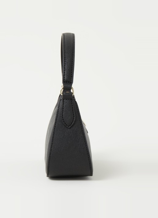 DKNY Carol schoudertas van leer - detail 4 zwart
