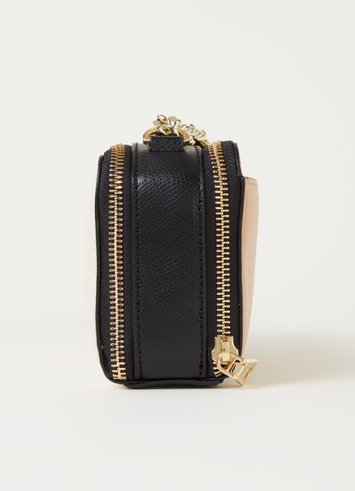 DKNY Felicia crossbodytas van leer - detail 3 beige