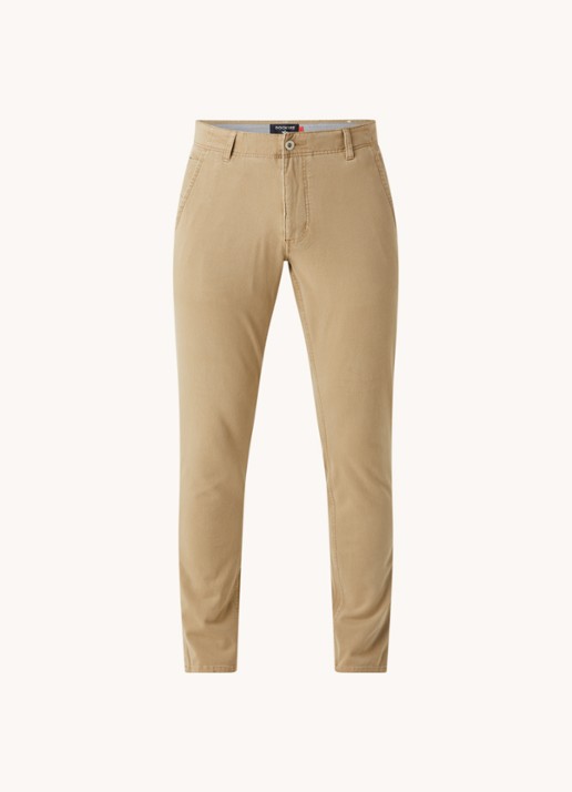 Dockers Alpha skinny fit chino met steekzakken  - voorkant 2 khaki