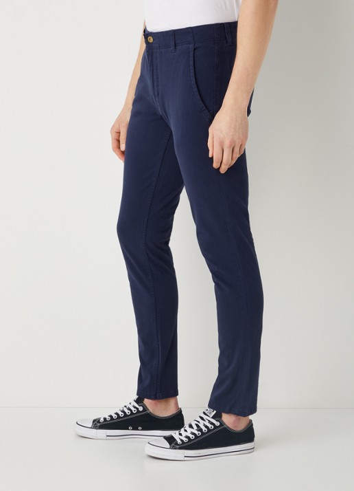 Dockers Alpha skinny fit chino met steekzakken  - detail 5 donkerblauw