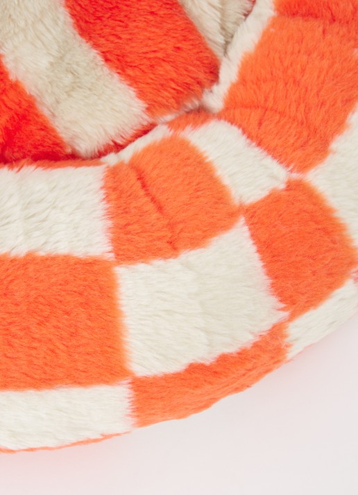 DOGGUO Block hondenmand met print 50 x 50 cm - detail 3 orange