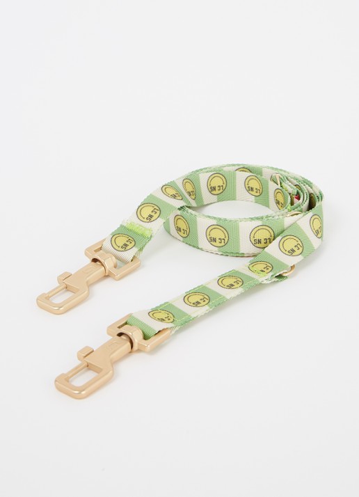 DOGGUO Smiley Leash hondenriem 200 cm - voorkant groen