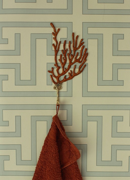 Doing Goods Ariel wandhaak 22,7 cm - voorkant 2 rood