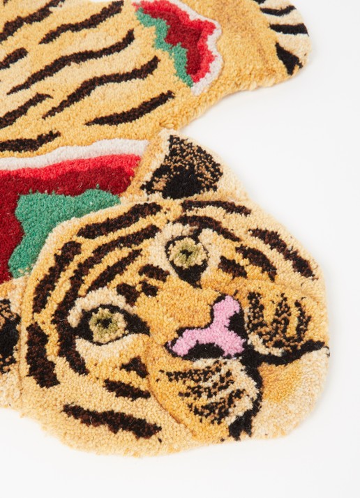 Doing Goods Babul Bombay Tiger vloerkleed - detail 3 orange