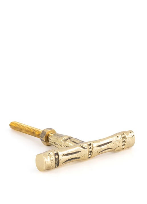 Doing Goods Bodhi Bamboo deurknop - achterkant messing