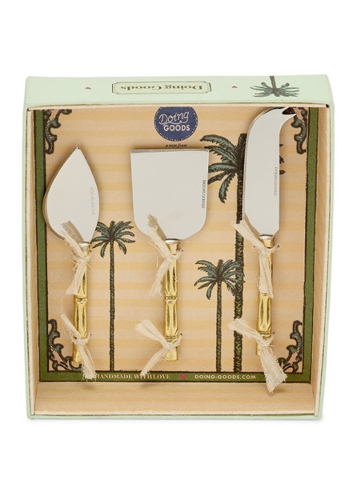 Doing Goods Bodhi Bamboo kaasmes set van 3 in giftbox - achterkant 3 brons