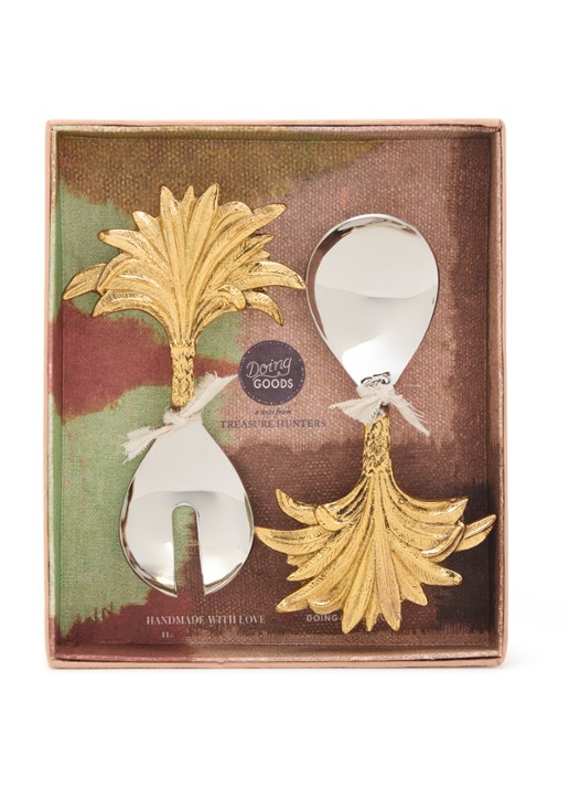 Doing Goods Chameli kaasmes set van 3 in giftbox - detail goud