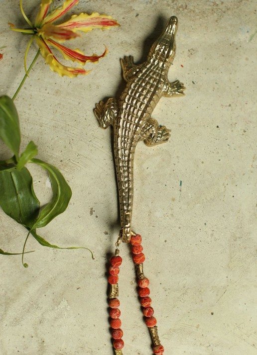 Doing Goods Chewy Krokodil haak - detail goud