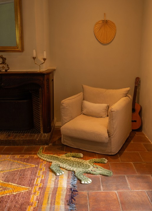 Doing Goods Coolio Crocodile vloerkleed 110 x 57 cm - voorkant 2 undefined