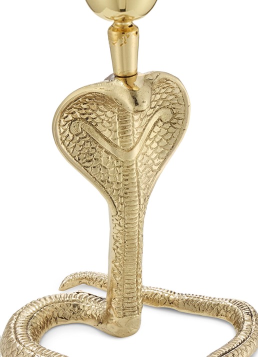 Doing Goods Dakota Slang lampenvoet 17 cm - achterkant goud