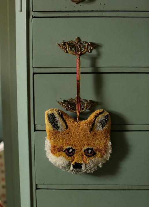 Doing Goods Freddy Vos Dierenkop hanger - detail 5 oranjebruin