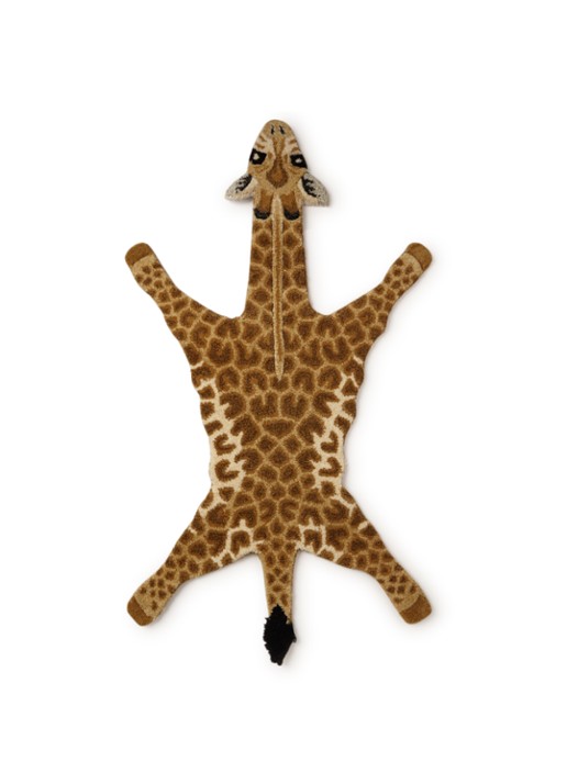 Doing Goods Gimpy Giraffe Small vloerkleed 120 x 64 cm  - voorkant bruin