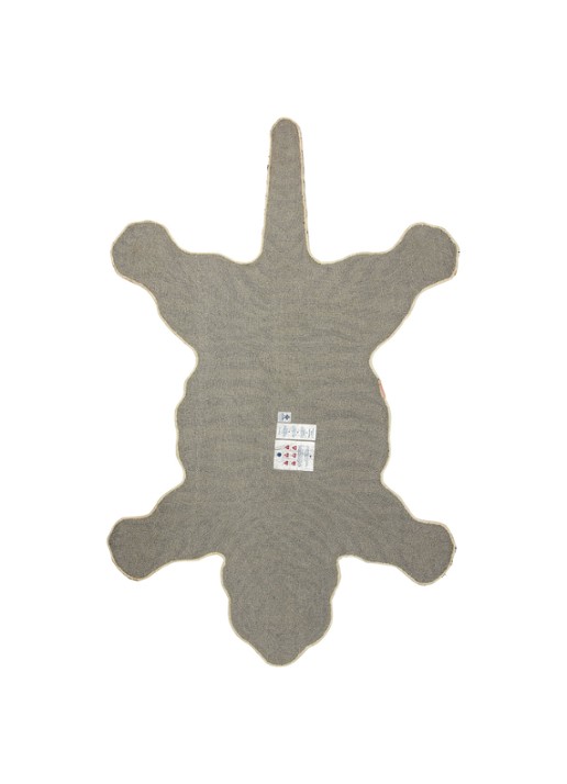 Doing Goods Jill Tiger Large vloerkleed 150 x 90 cm  - achterkant 3 beige