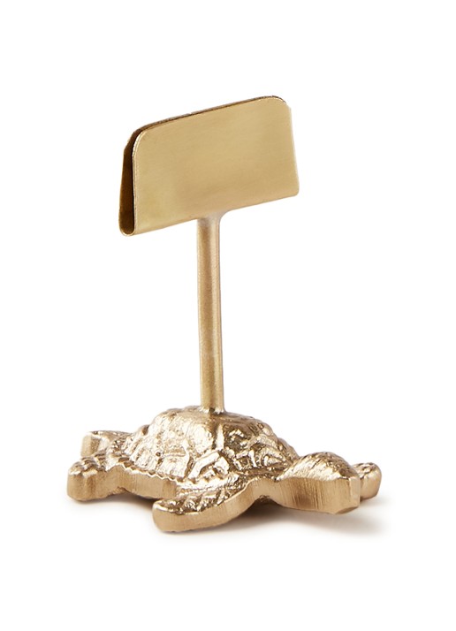 Doing Goods Lily Turtle fotohouder 5,5 cm - voorkant 2 goud