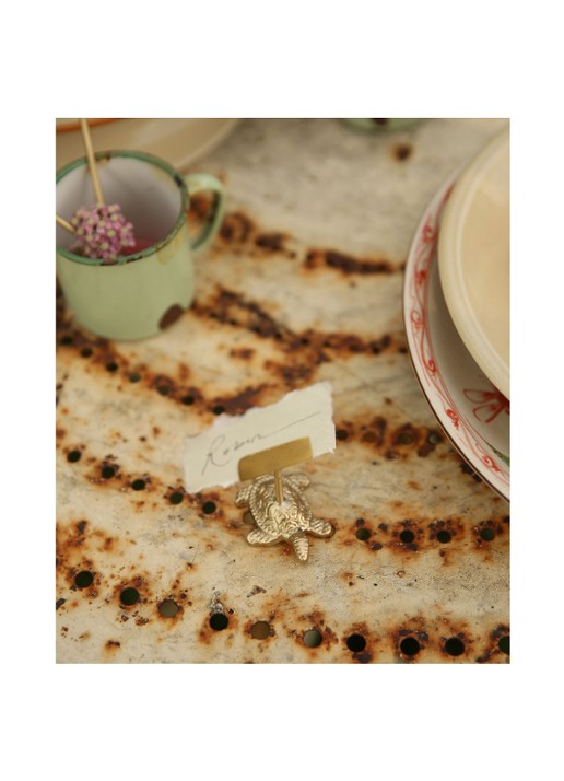 Doing Goods Lily Turtle fotohouder 5,5 cm - voorkant 3 goud