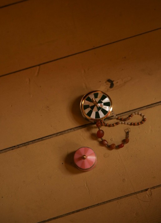 Doing Goods Lola Circus opbergpot 7 cm - detail groen