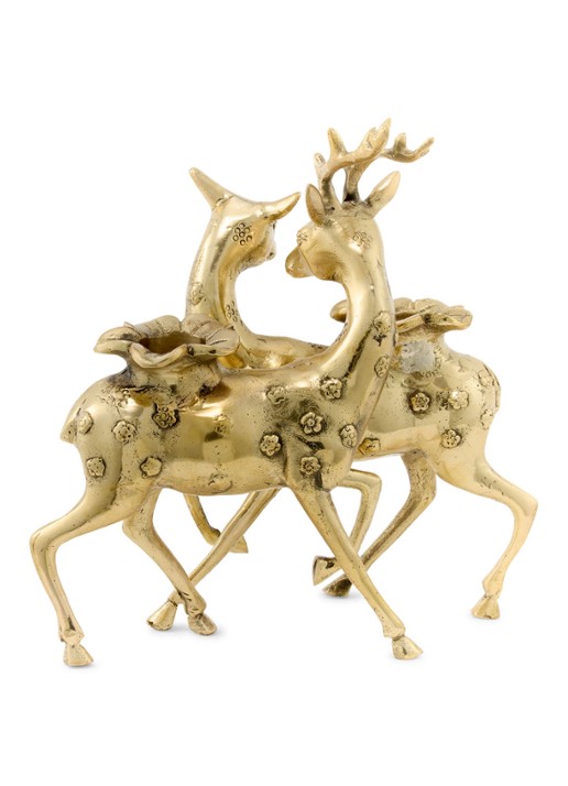 Doing Goods Lovely Deer kandelaar set van 2 - detail 4 goud