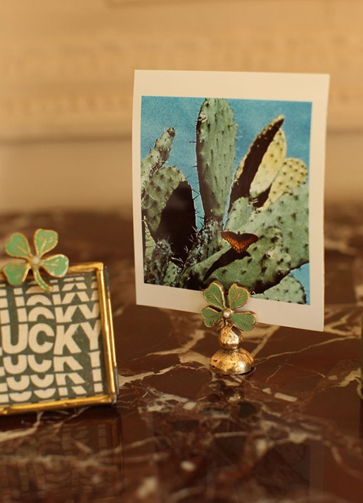Doing Goods Lucky Clover fotohouder - voorkant 2 groen