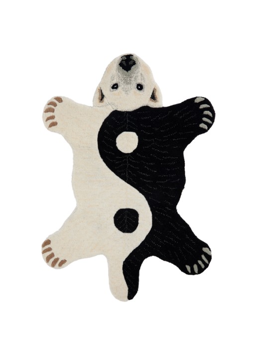 Doing Goods Mara Yin Yang IJsbeer klein vloerkleed