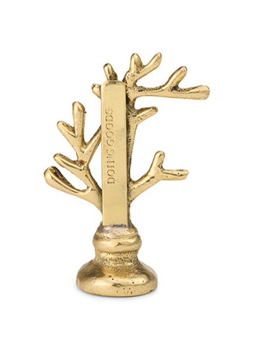 Doing Goods Marie Coral kaarthouder 6 cm - achterkant 4 goud