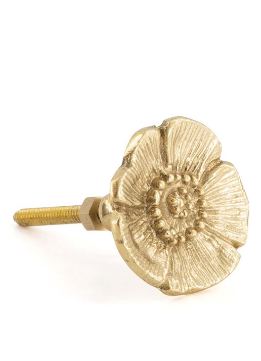 Doing Goods Mia Poppy knop - achterkant 5 brons