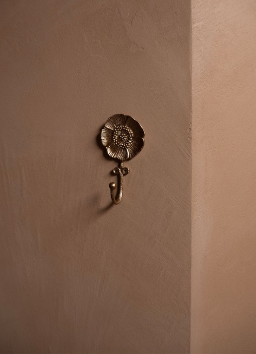 Doing Goods Mia Poppy wandhaak 11 cm - voorkant 3 goud