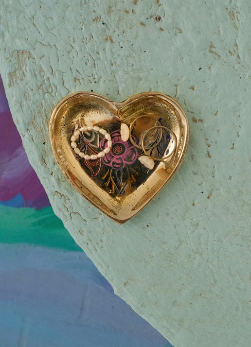 Doing Goods Miracle mila heart schaaltje - detail 3 goud