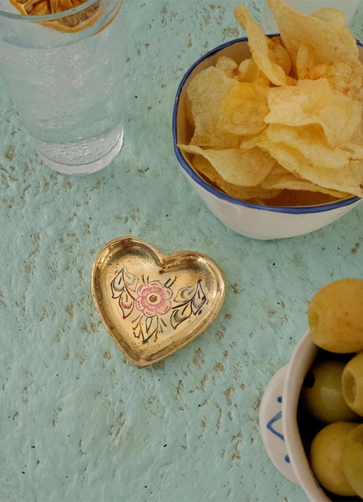 Doing Goods Miracle mila heart schaaltje - detail 6 goud