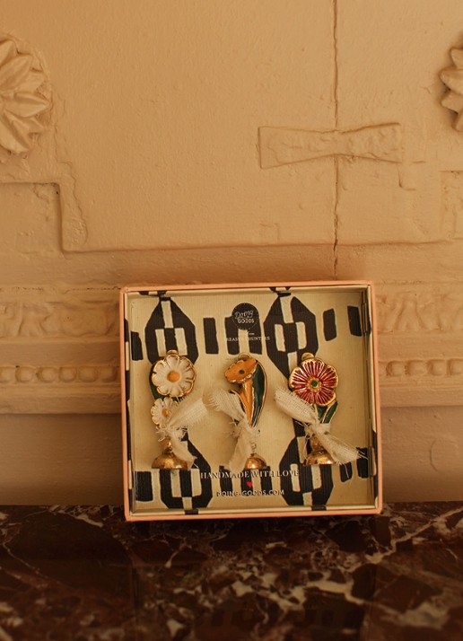 Doing Goods Posy fotohouder in set van 3 - voorkant 2 brons