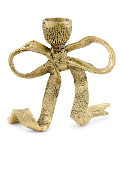 Doing Goods Riley Ribbon kandelaar 10 cm - achterkant 3 goud
