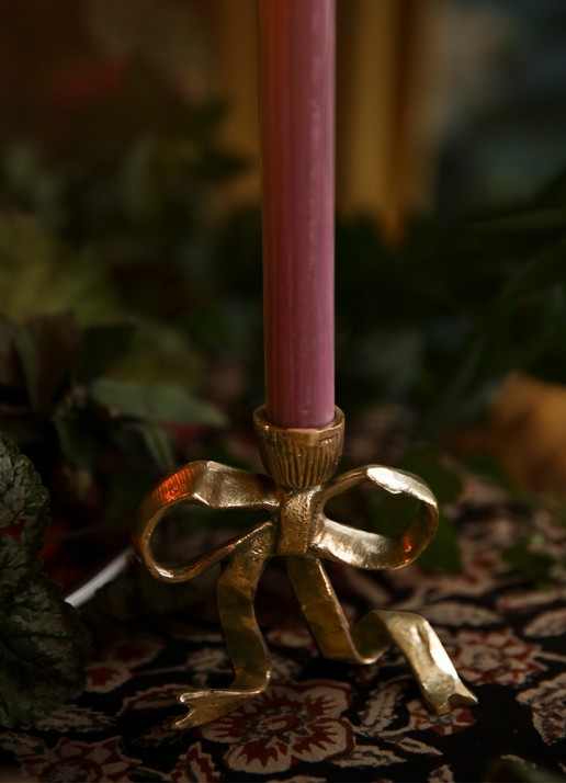 Doing Goods Riley Ribbon kandelaar 10 cm - detail 6 goud