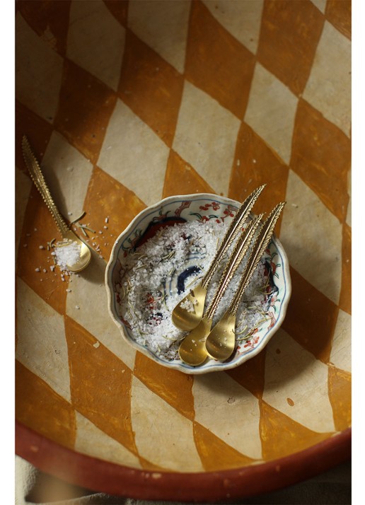 Doing Goods Stella Veren theelepel set van 4 - detail 4 brons