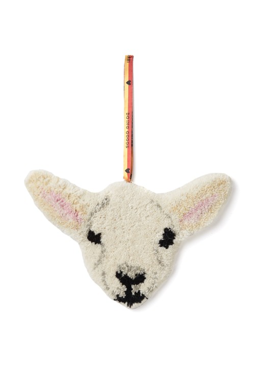 Doing Goods Woolly Lamb Cub hanger 16 cm
