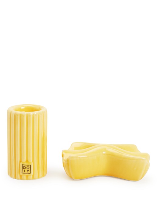 DOIY Farfalle en Macaroni peper- en zoutstel 9 cm