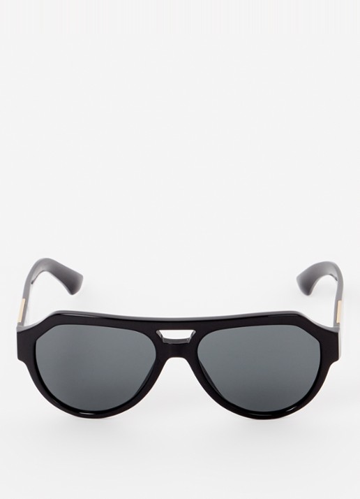 Dolce & Gabbana Aviator zonnebril DG4466 - detail zwart