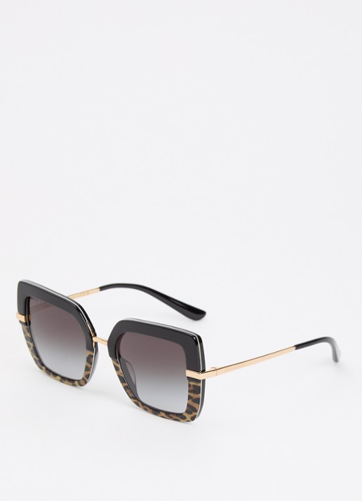 Dolce & Gabbana Butterfly zonnebril DG4373F - voorkant zwart