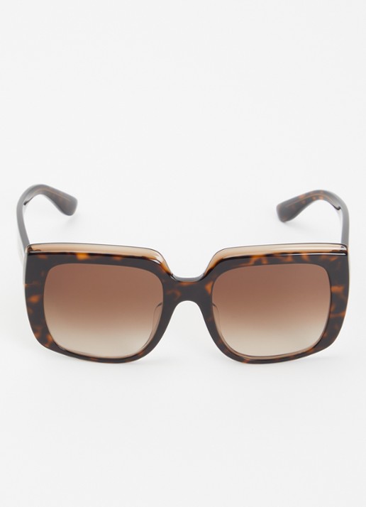 Dolce & Gabbana Butterfly zonnebril DG4414F - detail 2 donkerbruin