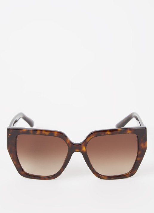 Dolce & Gabbana Butterfly zonnebril DG4438  - detail donkerbruin