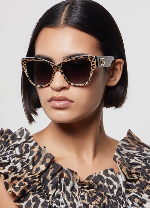 Dolce & Gabbana Butterfly zonnebril DG4449  - voorkant 5 camel