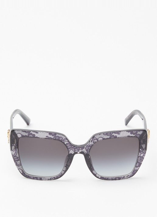 Dolce & Gabbana Butterfly zonnebril DG4538 - detail donkergrijs