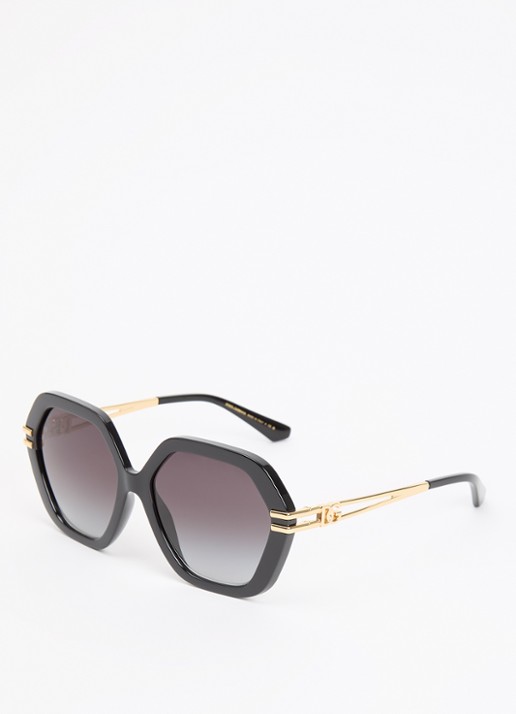 Dolce & Gabbana Butterfly zonnebril DG6210 - voorkant zwart
