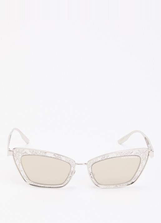 Dolce & Gabbana Cat Eye zonnebril DG2311 - detail 2 zilver