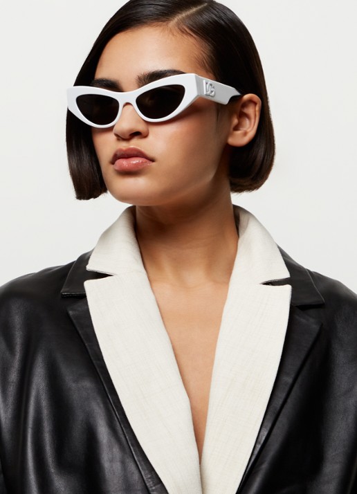 Dolce & Gabbana Cat Eye zonnebril DG4450 - voorkant 5 wit