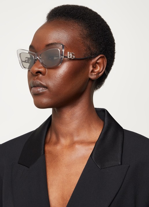 Dolce & Gabbana Cat Eye zonnebril DG4467B - voorkant 2 transparant
