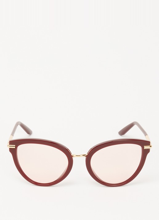 Dolce & Gabbana Cat Eye zonnebril DG4492   - detail 2 rood