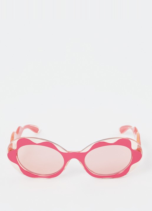 Dolce & Gabbana Cat Eye zonnebril DX6005 - detail donkerroze