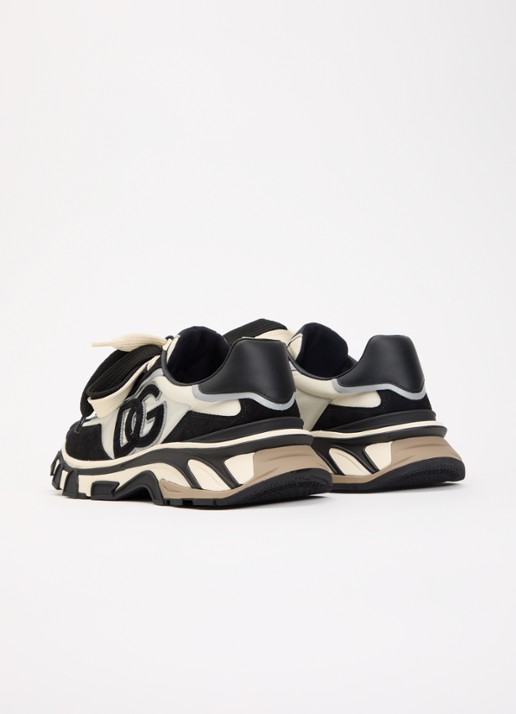 Dolce & Gabbana Country sneaker met details kalfssuède - achterkant 6 zwart