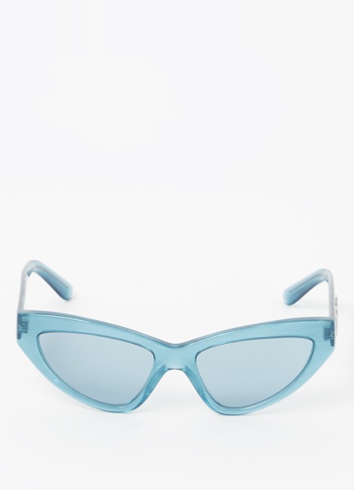 Dolce & Gabbana Crossed zonnebril DG4439 - detail 2 blauw